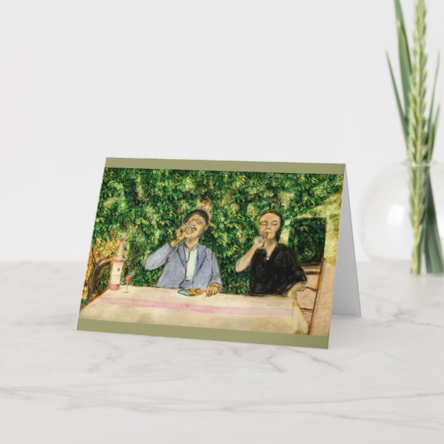 Cheers (In 10 Different Languages) Thank You Card (Front)