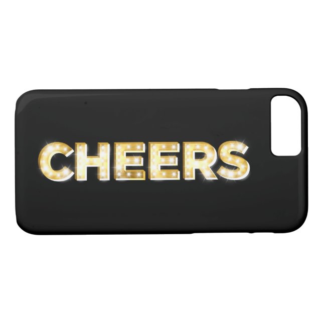 Cheers iPhone 7 Case in Black (Back (Horizontal))