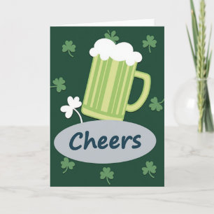 Cheers Irish Beer Fun Card