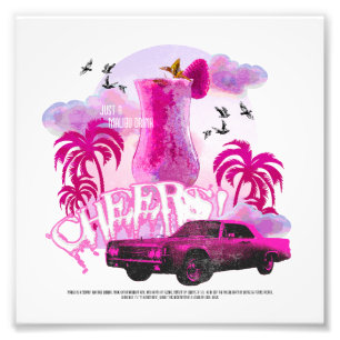 Cheers! Just a Malibu Drink Photo Print