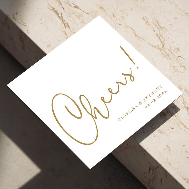 Cheers Lettering Hand Trends: Stand Out in Style Napkin (Personalized Cheers Lettering Hand Trends Stand Out in Style Napkins)