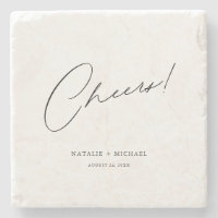 Cheers Modern Unique Personalised Custom Wedding