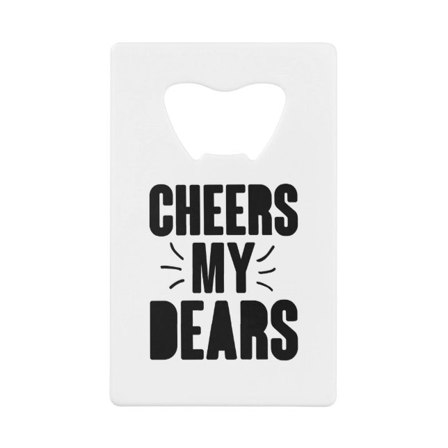 Cheers My Dear Hand-drawn Typography Design (Front)