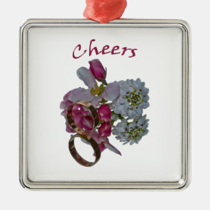 Cheers- Necklace Metal Ornament