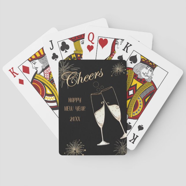 Cheers New Year Playing Cards (Back)