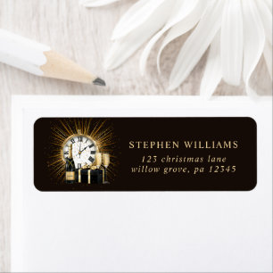 Cheers New Years Eve Party 2025 Return Address Label