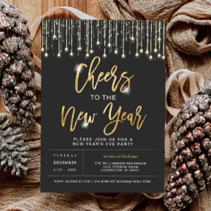 Cheers New Years Party Invitation