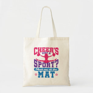 Cheer's Not a Sport Funny Cheerleading Cheerleader Tote Bag