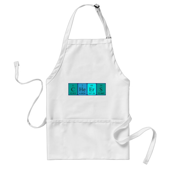 Cheers periodic table word apron (Front)