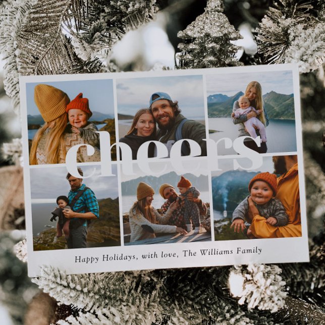 Cheers Photo Christmas Card (Creator Uploaded)