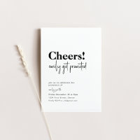 Cheers, Promotion New Job Party Invite