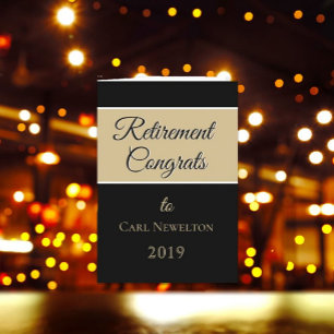 Cheers, retiree! Perfect, custom Retirement  card