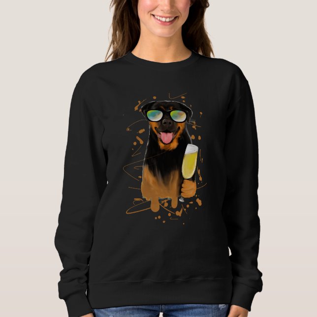 Cheers  Rottweiler Hund Geschenke Sweatshirt (Front)