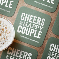 Cheers sage green fun brewery wedding rehearsal