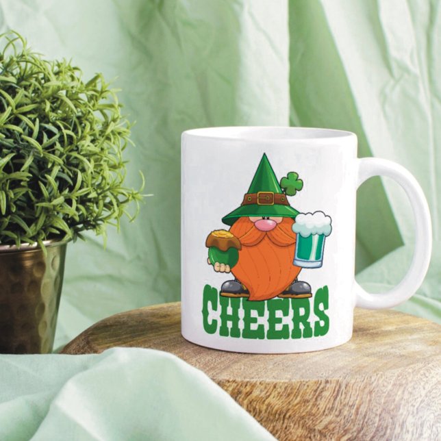 Cheers St. Patrick’s Day Leprechaun Coffee Mug (Creator Uploaded)