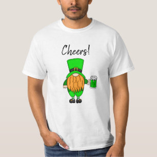Cheers St Patrick's Day Leprechaun Green Beer T-Shirt