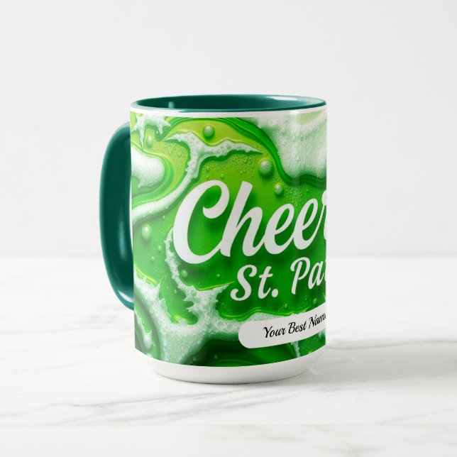 Cheers St Pats Foam Mug (Front Left)