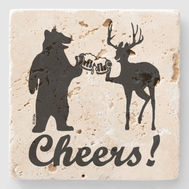 Cheers ! stone coaster (Front)