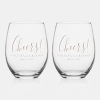 Cheers! Stylish Typography Wedding