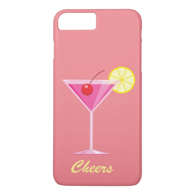 Cheers Summer Cocktail iPhone 7 Plus Case (Back)