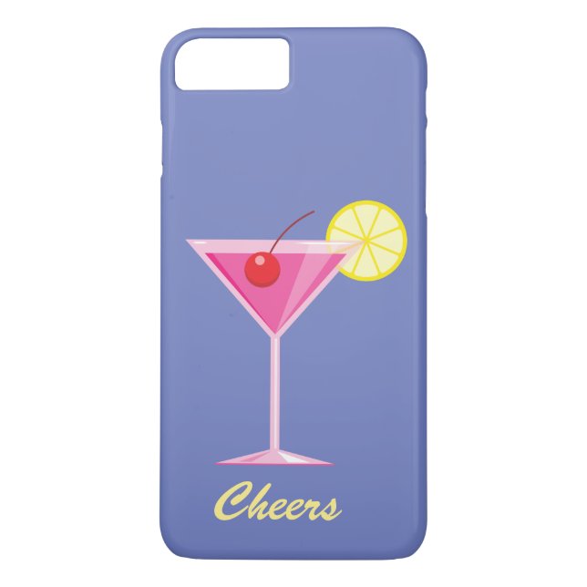 Cheers Summer Cocktail iPhone 7 Plus - purple Case-Mate iPhone Case (Back)