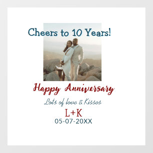 Cheers to 10 Years happy anniversary add photo dat
