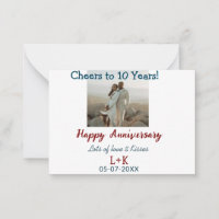 Cheers to 10 Years happy anniversary add photo dat