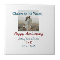 Cheers to 10 Years happy anniversary add photo dat