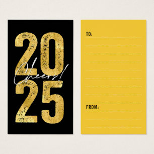 Cheers To 2021 Gold Typography Modern New Year