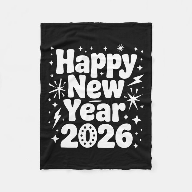 Cheers To 2026 Happy New Year Party  Fleece Blanket (Front)