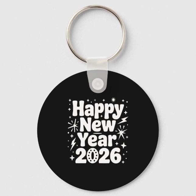 Cheers To 2026 Happy New Year Party  Key Ring (Front)