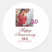 Cheers to 20 Years happy anniversary add photo dat