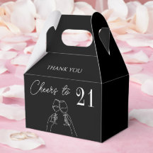 Cheers to 21 birthday elegant