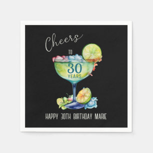 Cheers to 30 Years Milestone Birthday  Napkin