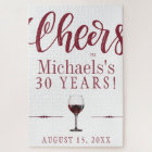 Cheers to 30 years personalised birthday gift