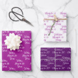 Cheers to 30 Years Pink Magenta 30th Birthday Wrapping Paper Sheet<br><div class="desc">Cheers to 30 Years Pink Magenta Purple Orchid 30th Birthday

A personalised gift for the special person in your life whose turning 30 this year!  A subtle pattern of their name and customised text on gift wrapping paper is the perfect touch.</div>