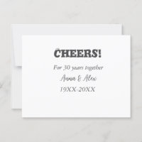 Cheers to 30 years together anniversary add name d