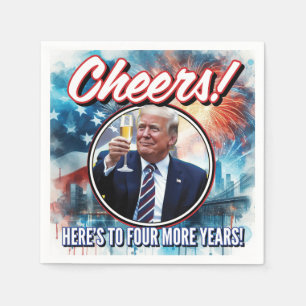 Cheer's to 4 more years Inauguration Party Napkin