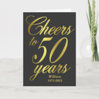Cheers to 50 Years 50th Birthday