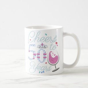 Cheers To 50 Years 50th Birthday Party Coffee Mug
