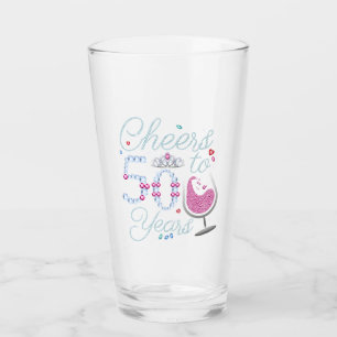 Cheers To 50 Years 50th Birthday Party Drinking Glass