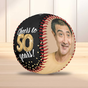 Cheers to 50 Years - 50th birthday Photo Baseball