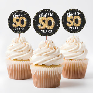 Cheers to 50 Years Adult Birthday Classic Round Sticker