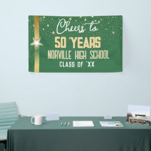 CHEERS to 50 Years! CUSTOM Class Reunion banner