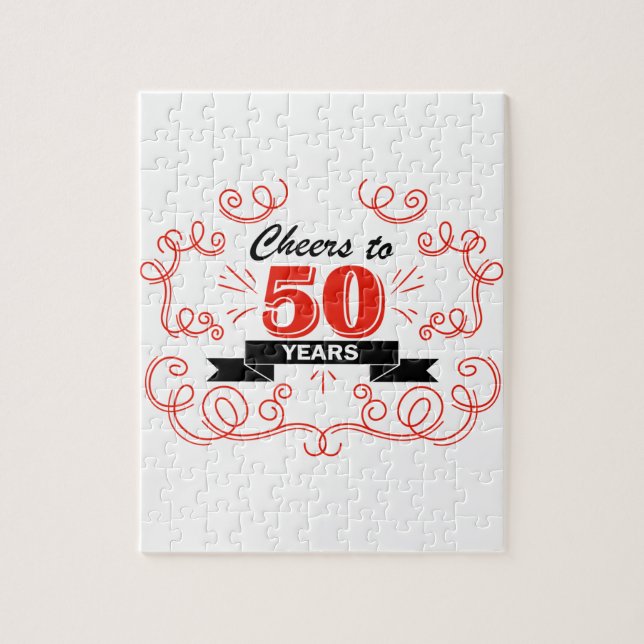 Cheers to 50 years jigsaw puzzle (Vertical)