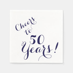 Cheers to 50 Years Paper Napkins