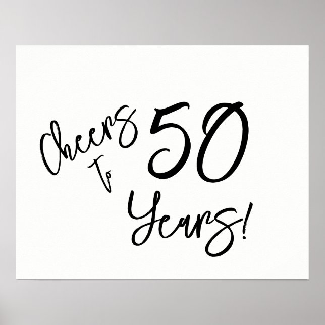 Cheers to 50 Years Poster (Front)