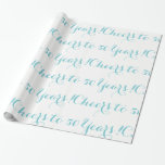 Cheers to 50 Years Wrapping Paper<br><div class="desc">Celebrate a 50th Birthday or a Golden Wedding Anniversary.  Coordinating party goods,  invitations and more available.</div>