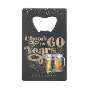 Cheers to 60 Years   Personalized Vintage Bottle