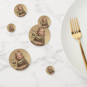 Cheers to 60 Years! Photo Confetti